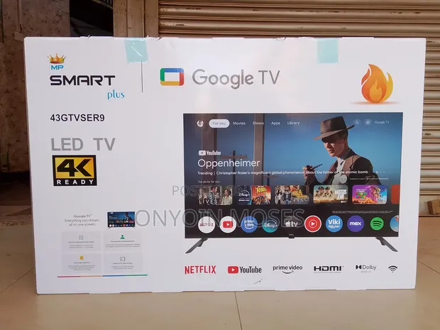 43" Smart Plus Google TV with Inbuilt Free to Air Decoder - 1
