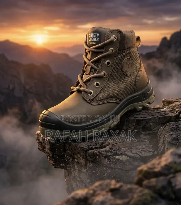 Men's Safety Jogger Classic Dark Brown Safety Shoes - 1