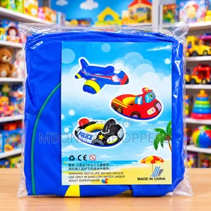 Kids Inflatable Swimming Float - Colorful Vehicle Designs