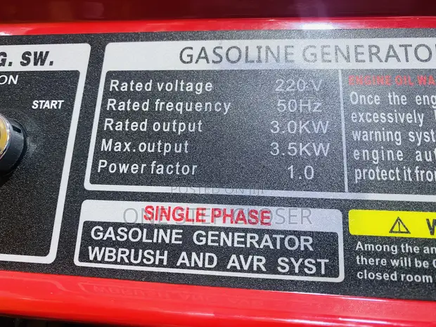 Perkins 3.5KVA Petrol Generator - 1