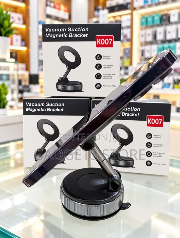 K007 Vacuum Suction Magnetic Bracket - 360° Adjustable Phone Holder - 1