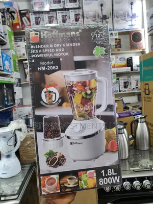 Hoffmans Electronics HM-2062 2-in-1 Blender & Dry Grinder