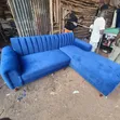 L Shaped Sofa Set in Blue - 1