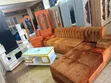 L Shaped Sofa Set - Brown - 2