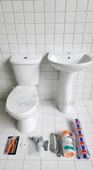 Frencia Toilet with Basin and Accessories - Brand New
