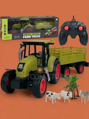 Discovery Toys RC Farm Tractor with Trailer