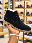 Men's Clarks Brown Suede Chukka Boots - 1