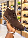 Men's Clarks Brown Suede Chukka Boots - 2