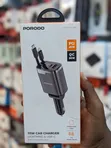 Porodo 111W Car Charger with Dual Retractable Cables - 1