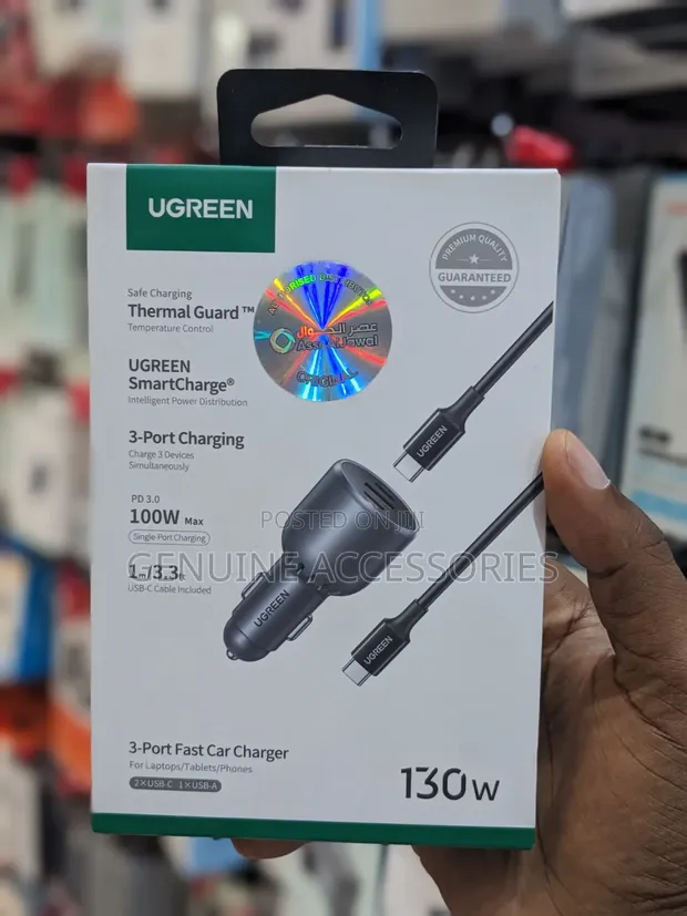 Ugreen 130W Super Fast Car Charger - 1
