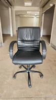 Used Executive Low Back Leather Office Chair - 1