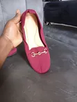 Women's Brown Cotton Flat Shoes - Size 40 - 2