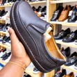 Men's Clarks Black Perforated Slip-On Shoes - 2