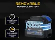 48V 10-Cell Lithium-Ion Rechargeable Battery Pack - 2