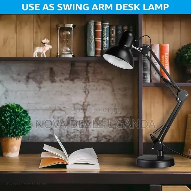 Adjustable Metal Swing Arm Desk Lamp - 1