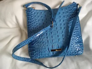 Brahmin Crocodile-Embossed Leather Bag