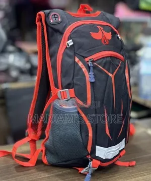 Black and Red Lightweight Biker/Cycling Backpack