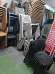 Krest Outdoor Armless Dining Chairs (Set of 4) - 2