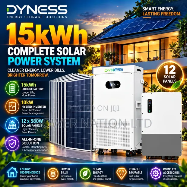15kWh 48V Dyness Hybrid Lithium Solar System Kit - 1