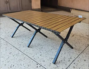 120cm X-Type Foldable Camp Table