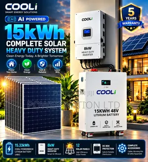 15kWh 48V Cooli Hybrid Lithium Solar System Kit