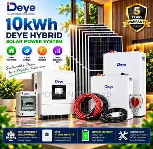 10kWh 48V Deye Hybrid Lithium Solar System Kit