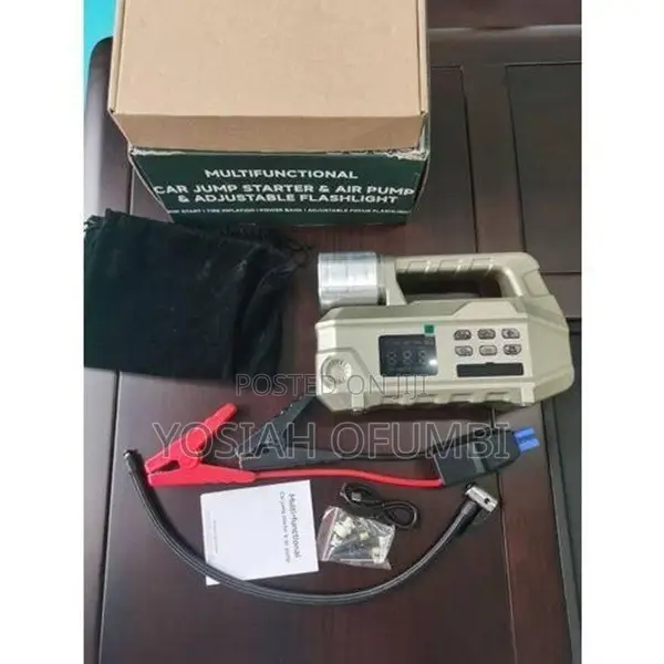 Multifunctional Jump Starter, Air Pump & Flashlight - 1