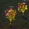 Solar LED Butterfly Flower Garden Lights - Multicolor - 1