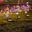 Solar LED Butterfly Flower Garden Lights - Multicolor - 2