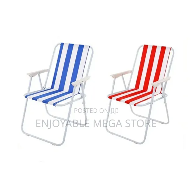 Brand New Heavy-Duty Foldable Camping Chairs (1 Pc) - 1