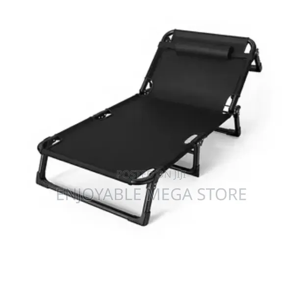 Outdoor Portable Camping Foldable Bed Chair - 1