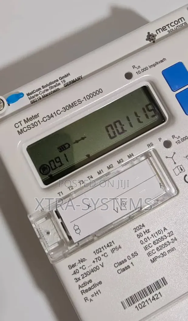 MetCom Solutions MCS301 German Three-Phase Smart CT Meter - 1