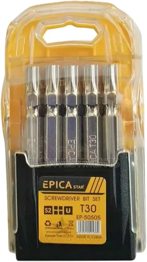 10 Pcs Torx T30 Screwdriver Long Bit Set EP-50505 - 1