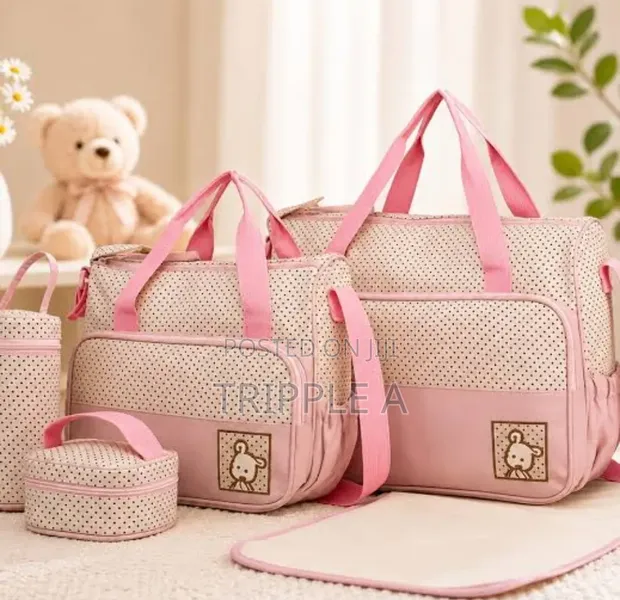 New 5-in-1 Baby Diaper Nappy Bag Set - 1