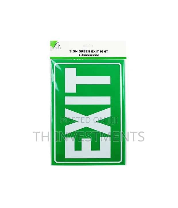 Green Exit Sign 20x30cm - 1