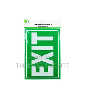 Green Exit Sign 20x30cm