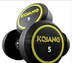 Kqiang 5kg Rubber-Coated Dumbbells (Pair)