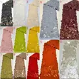 Luxurious Burgundy Sequin Fabric - 2