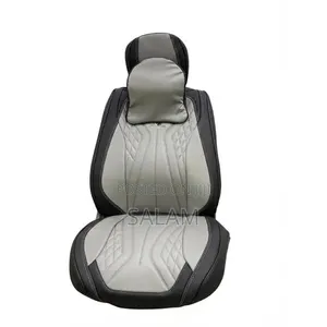 Premium Beige & Brown Leatherette Car Seat Covers