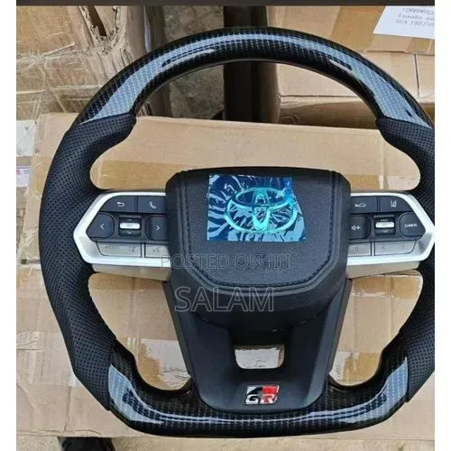 Premium Subaru Carbon Fiber Flat-Bottom Steering Wheel - 1