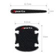 Universal Carbon Fiber Car Door Handle Protector Stickers (8-Piece Set) - 2