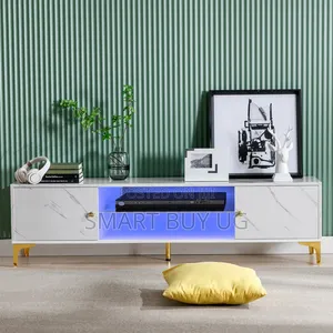 TV Stand with Drawers and LED Lights (1.6m)