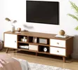 Brand New TV Stand with Drawers - White - 1