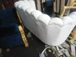 3 Seater White Basket Sofa - Brand New - 2