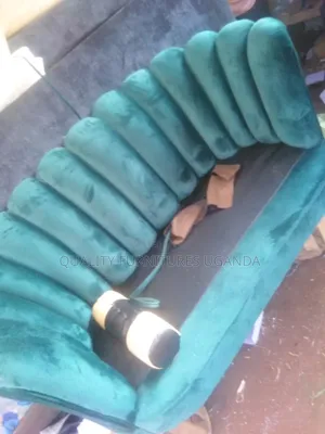 3-Seater Sofa - Green Flower Design