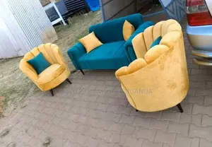 5 Seater Simple Chesterfield Sofa Set