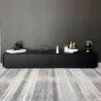Black 6ft TV Stand with Drawers - 1