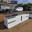 6ft Wooden TV Stand with Drawers - White - 2