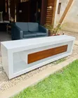Brand New White Wooden TV Stand with Drawers & LED Lights - 2
