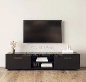 1.8m TV Stand with Drawers and Shelves - Black
